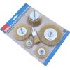 Hilka 51960250 6 pce Wire Brush Set for Drills