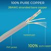 Rapink Patch Cables Cat6/ Cat6a 0.5ft (24 Pack) Slim, Cat6a Ethernet Patch Cable 10G Support, Snagless Cat 6 Patch Cable for Patch Panel to Switch, Flexiable Cat6 Ethernet Cable Grey