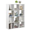 12-Cube Storage Shelf Organizer Bookshelf Bookcase Open Standing Book Shelving 