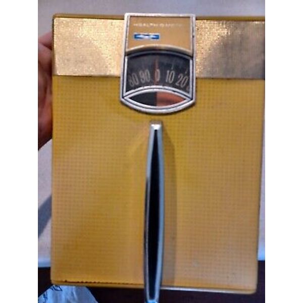 Vintage Health O Meter  Bathroom Scale Gold 1950's Retro See Pictures