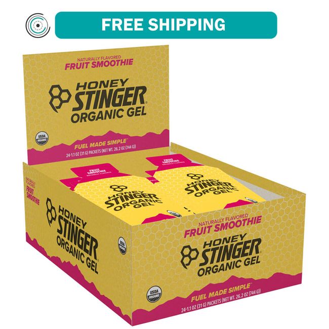 Honey Stinger Organic Energy Gel - Fruit Smoothie, Box of 24