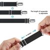 Lesfit 4 x Adjustable Bed Sheet Straps - Black