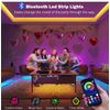 100ft Led Strip Lights RGB Music Sync Color Changing 100ft, Multicolor Leeleberd