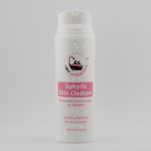Mr Wrinkles Sphynx Cat Soothing Skin Cleanser, 100% Natural, Exclusively for Hairless Cats, Gentler Than Shampoo!