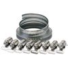 Draper 55592 12mm Wide Hose Clamp Set