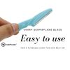 Eyebrow Razor, Exfoliating Tool, (3 pack) Face Body Neck Women's Dermaplaning Kit, Fine Hair Shaver, Razors Women, Trimmer, Brow Removal Blade, Peach Fuzz Remover by TradeProvider®