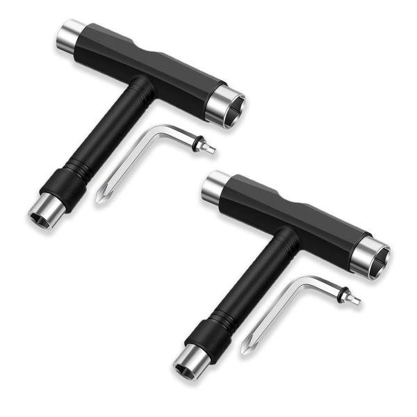 INGJIA T-Tool Wrench for Skateboard Scooter Longboard All-In-One Multifunctional Hex Key