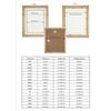 Oak Effect 3D 1" Cube Range Deep Box Shadow Frame Memory Box Display Case Medals Panoramic-22x10 inch-White Mount