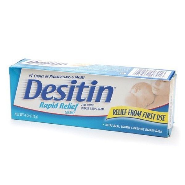 Desitin Rapid Relief Diaper Rash Ointment, Creamy 4 oz / 113 g