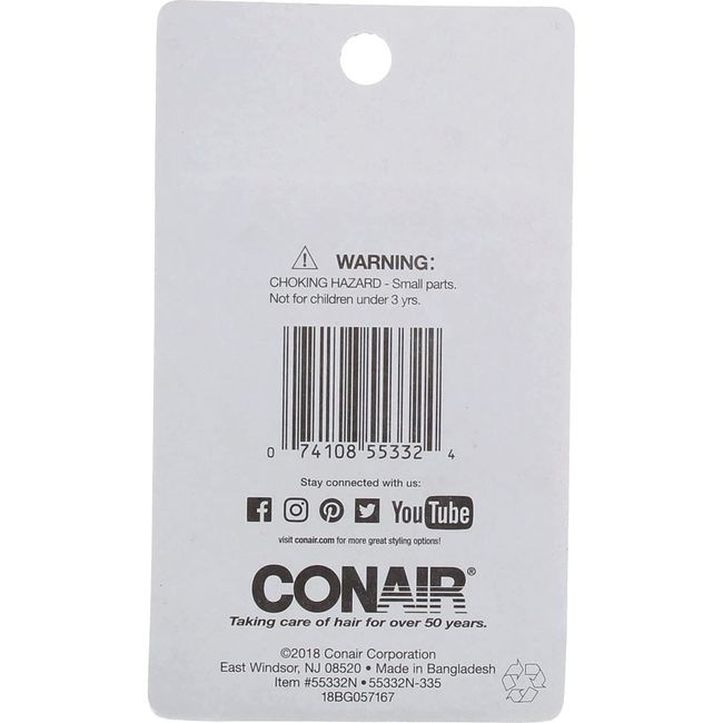 Conair 55332 3 Piece Brown Hair Net, 0.3 Ounce (Pack of 2)2