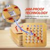 10-Pack Stitched Reusable Shutter Slide Bingo Cards with Shutter Clear Slider
