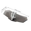 KSTE Universal Airflow Adjustable Motorcycle Windscreen Windshield Wind Deflector (Black)