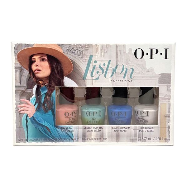 OPI Lisbon Collection Nail Lacquer Polish 4 Piece Mini Set 0.125 oz AUTHENTIC