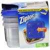 Ziploc Plastic Food Storage Container Set, Clear, Pack Of 3