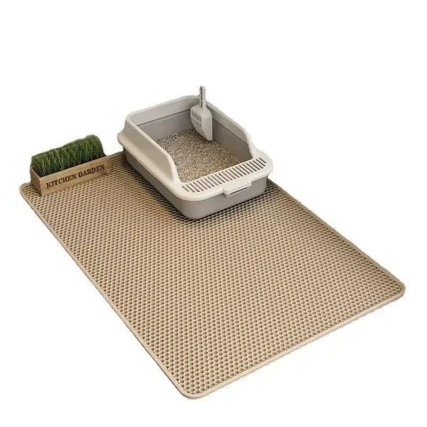 Cat Accessories Double-layer Non-slip Big Cat Litter Mat Pet Litter Box Filter M