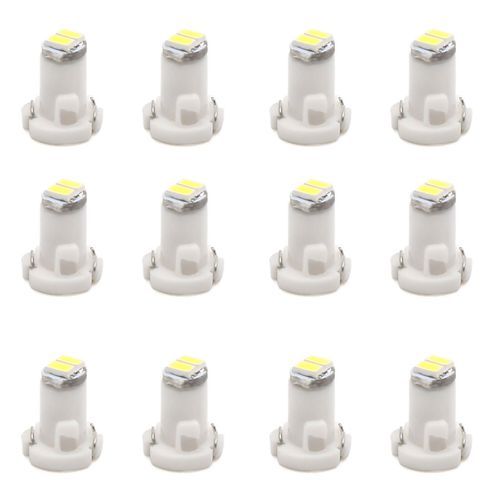 uxcell 12pcs 12V T3 2-3014 White LED Car Interior Dashboard Panel Light Bulb