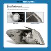 For 00-01 Toyota Camry Replacement Chrome Corner Light Parking Lamp Driver Side