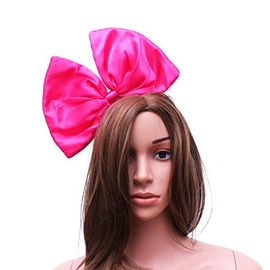 Oversize Bow, Pink Headband Women, Pink Cosplay Headband, Large
