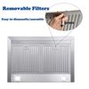 30 inch Wall Mount Range Hood 700CFM Stainless Steel Vent 3-speed Touch Control