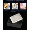 CaLeQi Cigarette Case Holds 16,Glossy Silver (16 Copper Cigarettes case)