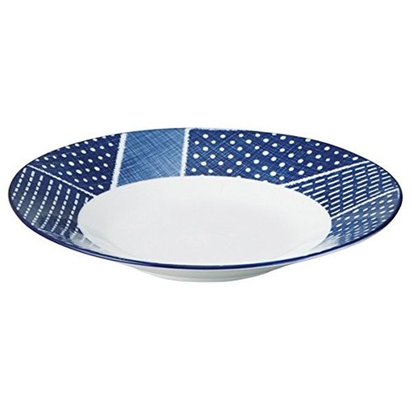 27.5 cm Stick Plate Blue Lattice