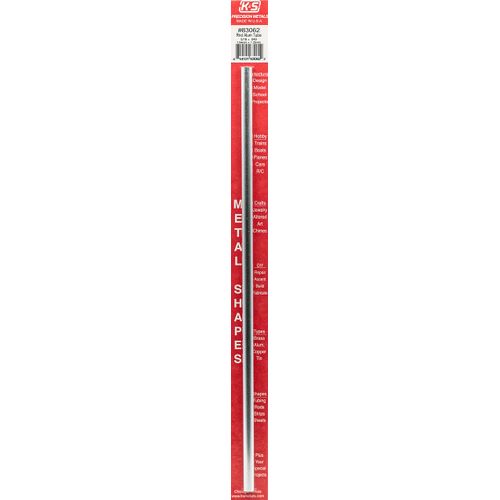 K & S K&S 83062 Round Aluminum Tube, 5/16" OD x 0.049" Wall x 12" Long, 1 Piece, Made in The USA