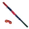Red Black pinata Stick and paper blindfold