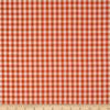 Wide Width 1/4'' Gingham Check Orange, Fabric by the Yard