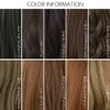 Brightlele Cy114-BK Neck Extensions, Neck Wig, Long, Straight, One-Touch Extensions, Hair Removal
