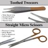 Multi-Instrument Stainless Steel Kit for Lab Work or DIY Projects - 14Pcs