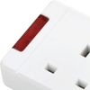 Masterplug SWFG6W-MP Six Socket Trailing Socket with Power Switch, without Plug and Cable, 13 Amp, White