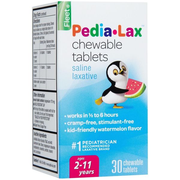 Pedia-Lax Chewable Tablets - 30 ct