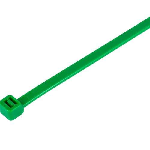 GTSE 100 Pack of Green Cable Ties, 200mm x 2.5mm Premium Tie Wraps, Nylon Zip Ties