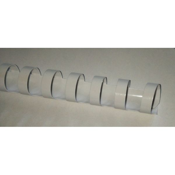 10mm White Plastic Binding Comb 21 Ring A4 65 Pages 200 Micron Transparent Covers