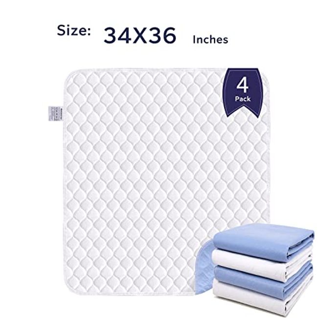 Bed Pads for Incontinence 34 x 36 Washable, Waterproof Kid