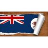 Tasmania Flag Scroll Novelty Aluminum Key Chain KC-9336