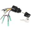 Ignition Key Switch Assembly For Marine Mercury Outboard Remote Control Engine