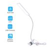 White USB Flexible Clip-On Desk Reading Study Lamp LED Light Dimmable Table Lamp