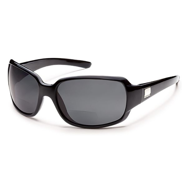 Suncloud Cookie Reading Sunglasses - Black | Gray Polarized Reader 2.00