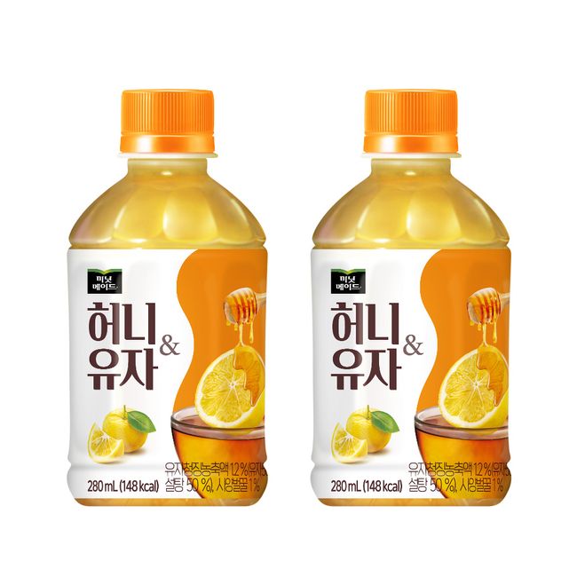 (Official) Minute Maid Honey &amp; Yuzu 280PET 24 packs