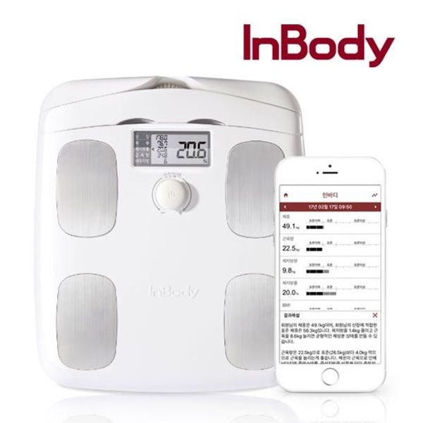 [InBody] Body fat measurement smart scale dial H20N, soft white