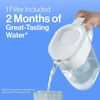 Water Filter SmartLight Change Indicator BPA-Free 1 Filter Reduces Chlorine