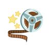 CafePress Hollywood Tape Roll Rectangle Car Bumper Magnet