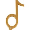 MEPRA NOTA Gold/Antibacterial Door Button Touch Panel Hook Sterilizing Finish Made in Italy