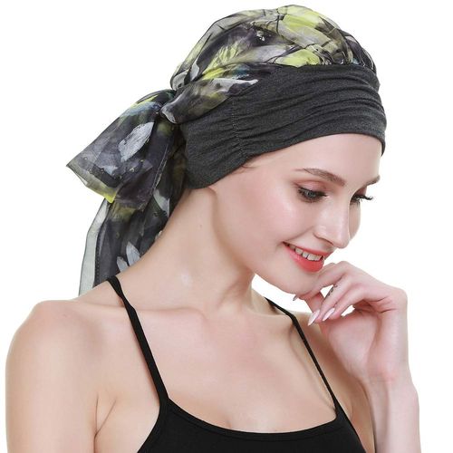 FocusCare Soft Women HeadScarf Chemo Headcover Sleep Hats Turbans HairWrap for Cancer