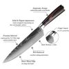 8 inch Kitchen Knife Damascus Pattern Stainless Steel Professional Chef Knife US