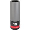 Milwaukee Tool 49-66-7804 1/2 In Drive Lug Nut Wheel Socket Deep Socket, Black