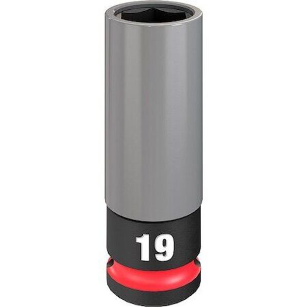 Milwaukee Tool 49-66-7804 1/2 In Drive Lug Nut Wheel Socket Deep Socket, Black