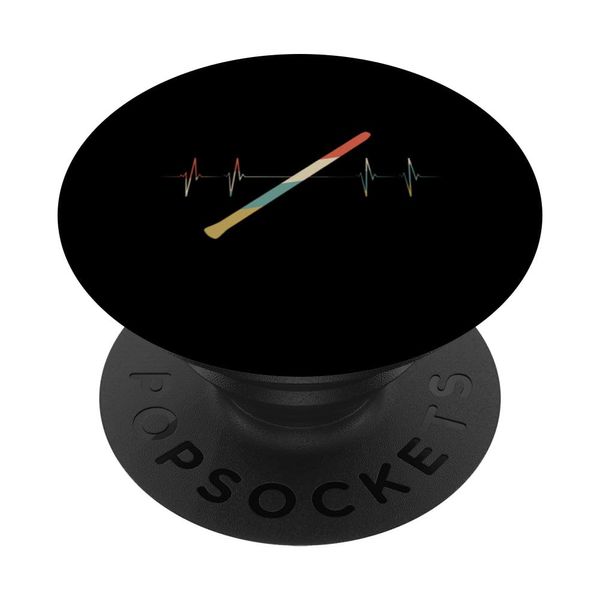 Didgeridoo Player Heartbeat Retro ECG EKG PopSockets Swappable PopGrip