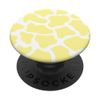 Cow Print Pattern in Light Yellow Pastel Yellow PopSockets Swappable PopGrip